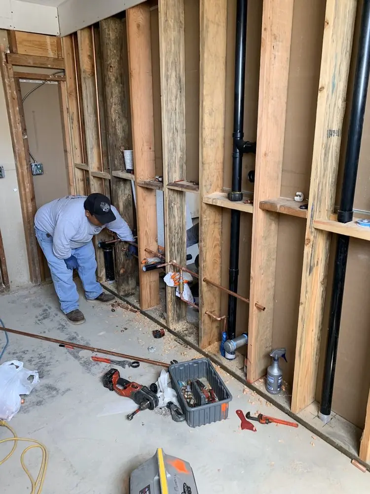 Commercial rough-in plumbing for Gas Line Repair in West Pensacola
